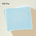 thumbnail image 3 of Uxcell 100 piezas de papel encerado cuadrado de 12" x 12" para envolver alimentos secos, papel para hornear sándwiches, cestas de picnic, envoltura de pan y hamburguesas, azul, 3 of 7