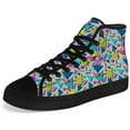 thumbnail image 5 of Aidianart 80s High Top Canvas Sneakers Womens High Top Shoes Size 11, 5 of 5