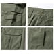 thumbnail image 5 of pstuiky Pantalones cortos para hombre, Pantalones cargo para hombre, de color liso, a la moda, con bolsillos laterales, cintura abotonada y múltiples bolsillos., 5 of 5