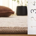 thumbnail image 4 of SAFAVIEH Natura Shannon Geometric Area Rug, Taupe/Ivory, 6' x 6' Round, 4 of 10