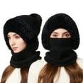 thumbnail image 2 of KANG Winter Warm Fleece Lined Scarf Hat For Cold Weather Outdoor Activities Thermal Knitted Face, 2 of 5
