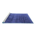 thumbnail image 2 of Ahgly Company Machine Washable Indoor Rectangle Oriental Blue Industrial Area Rugs, 4' x 6', 2 of 4