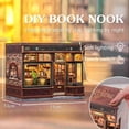 thumbnail image 2 of Kit de miniaturas de escenas DIY Fsolis Book Nook Corner Coffee Shop, 2 of 6