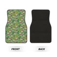 thumbnail image 2 of Zufioo Vintage Sugar Skull Print Car Floor Mats Four-piece Set, Car Interior Accessories - Corrosion-resistant, Non-Slip, Suitable for Cars, Trucks, Vans, 2 of 7