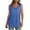 Blue, variant on WREESH Summer Womens Tank Tops Solid Color Round Neck Sleeveless Casual Tee Tops Tank Blue