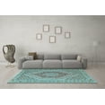thumbnail image 3 of Ahgly Company Indoor Rectangle Persian Light Blue Traditional Area Rugs, 4' x 6', 3 of 4