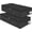 Black-2 Pack, variant on General Under Bed Storage, 3 Pack Underbed Storage Container Bags With Lid, Foldable Sturdy Clothes Storage Drawer Organizer W/ 3 Handles, Ultra Thick Fabric Blanket Shoe Storage Box, Grey