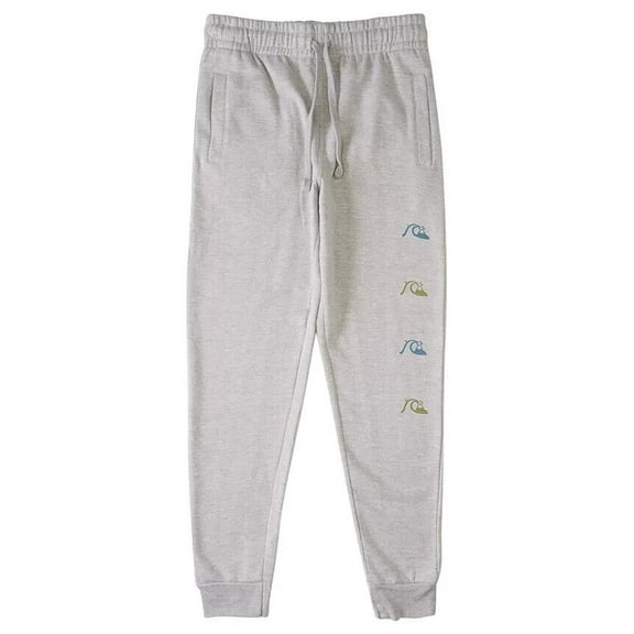 Quiksilver Men's Into The Clouds Fleece Jogger Sweatpants in Heather Grey-XL