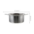 LIYUNMIAO 9 Stainless Steel Hot Pot with Divider, Nonstick, Dual Sided