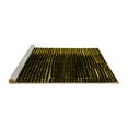 thumbnail image 2 of Ahgly Company Machine Washable Indoor Rectangle Abstract Yellow Modern Area Rugs, 8' x 10', 2 of 4