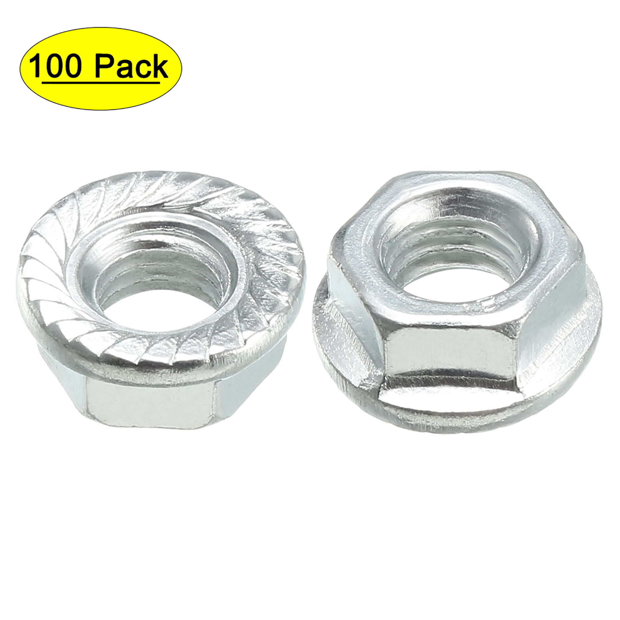 150pc Nylon Insert Lock Nut Assortment SAE 6 Sizes Steel Zinc Plated PROFESIONAL 