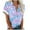 Multicolor, variant on WCMZJ Short Sleeve Shirts for Women V Neck Loose Collared Button Down Shirt Casual Summer Tops with Pockets Beach Blouse Multicolor L