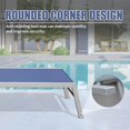 thumbnail image 3 of Patio Chaise Lounge Set Of 3, Aluminum Pool Lounge Chairs With Side Table, Outdoor Adjustable Recliner All Weather For Poolside, Beach, Yard, Balcony (Navy Blue), 3 of 6