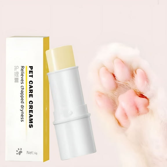 QARUN Safe Cat Paw Balm, Pet Care Cream, Moisturizing Nose Paw Balm, Paw Ointment Stick, Universal Cream for Cats Dogs, 100% Natural, Easy to Apply