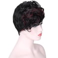 thumbnail image 3 of Pelucas sintéticas resistentes al calor negras cortas mullidas naturales de 9 pulgadas Peluca de capas profundas de moda para Zulema Peluca corta rizada para mujer, 3 of 8