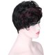 thumbnail image 3 of Pelucas sintéticas resistentes al calor negras cortas mullidas naturales de 9 pulgadas Peluca de capas profundas de moda para, 3 of 9