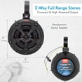thumbnail image 2 of Pyle PLUTV41BK 2 Way 4" 800W Off Road Waterproof Marine Speaker System (2 Pack), 2 of 7