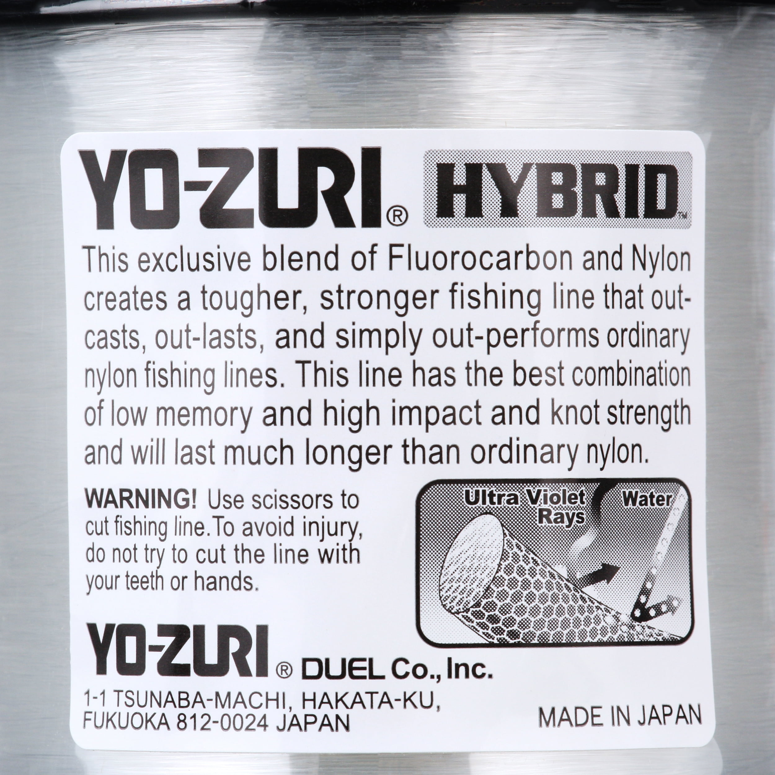Yo-Zuri Fluorocarbon Nylon Hybrid Fishing Line - 6 LB Test - 600 Yards -  Clear