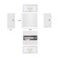 thumbnail image 3 of Aplique de pared LED, 2 apliques de pared modernos para interiores, aplique de pared alto y bajo, aplique de pared LED de 3000 K, adecuado para sala de estar, dormitorio y pasillo, blanco cálido de 6 W no resistente al agua (el brillo ajustable requiere un soporte de atenuación) [Clase energética A ++] ACTIVE Biensenido a ACTIVE, 3 of 3