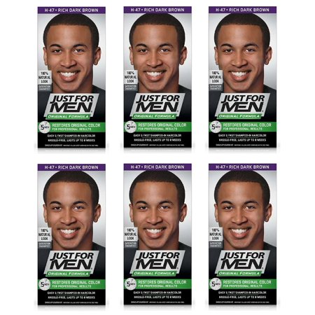 Just For Men Original Formula Shampoo-in Haircolor, H47 Rich Dark Brown