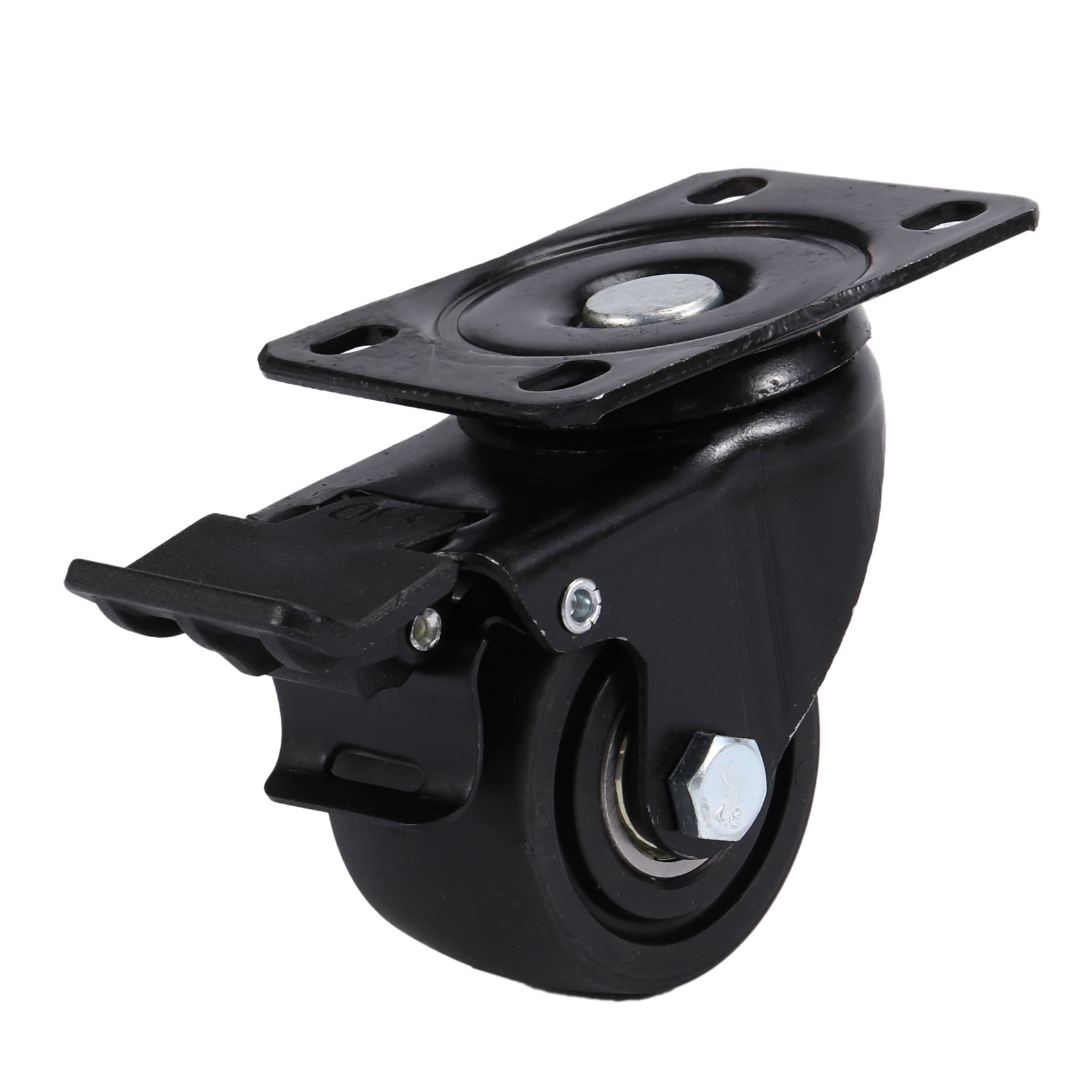 Heavy Duty Casters with Brakes Table Casters with Safety Double Lock Floor Protection Swivel