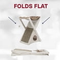 thumbnail image 4 of TRIXIE Miguel Fold & Store Plush & Sisal 25.5" Cat Tree, Hammock, Condo, Scratcher, Greige, 4 of 7