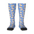 thumbnail image 2 of Picia Women Crew Soft Moisture-wicking Socks Kawaii Corgi Pattern Design Cotton Socks, One Size fit All, 2 of 9