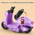 thumbnail image 3 of Tarmeek Pull Back Motorcycle Toy For Boys Rechargeable Friction Powered Rides On Car With Moving Parts Non Slip Wheels And Flip Up Seat, 3 of 6