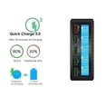 thumbnail image 3 of Multiple USB Charger,50W 5 Port Desktop Charger Charging Station Multi Port Travel Fast Wall Charger Hub With LCD Display For Smart Phones, Tablet And More ,Multi-Device Charger, 3 of 7