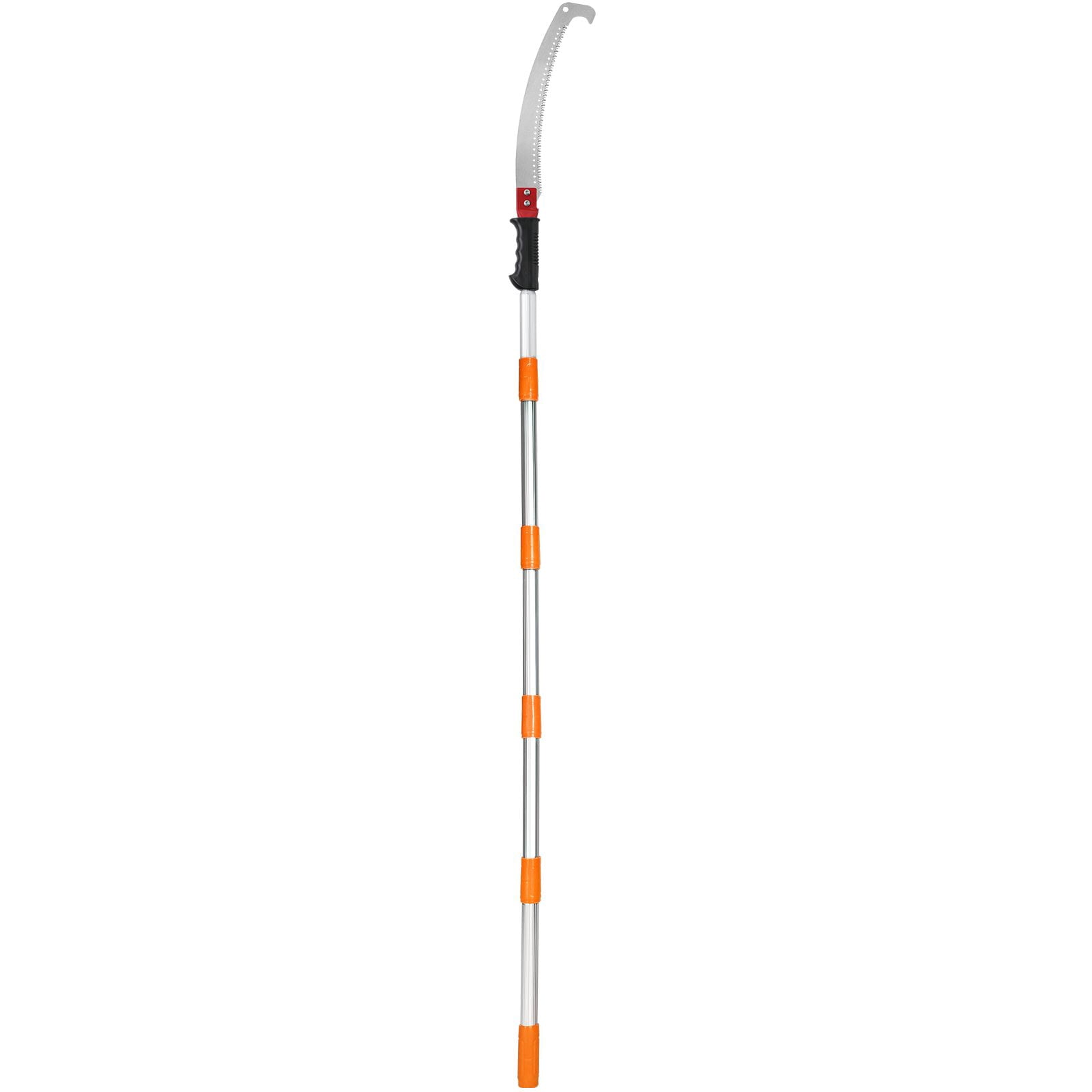 Manual Pole Saw 4.6-9.8 ft Extendable Aluminum Alloy Carbon Steel Blade for Pruning High Branches