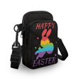 thumbnail image 3 of HELLHERO Happy Easter with Shoulder Strap Adjustable Shoulder Strap Crossbody Bag with Adjustable Strap Polyester 4.33x1.97x7.09 for Adults, 3 of 7
