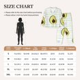 thumbnail image 6 of Kll Avocado Of A Hear Print Women'S Long Sleeve Pajamas With Pants Sleepwear Loungewear 2 Set-Xx-Large, 6 of 9