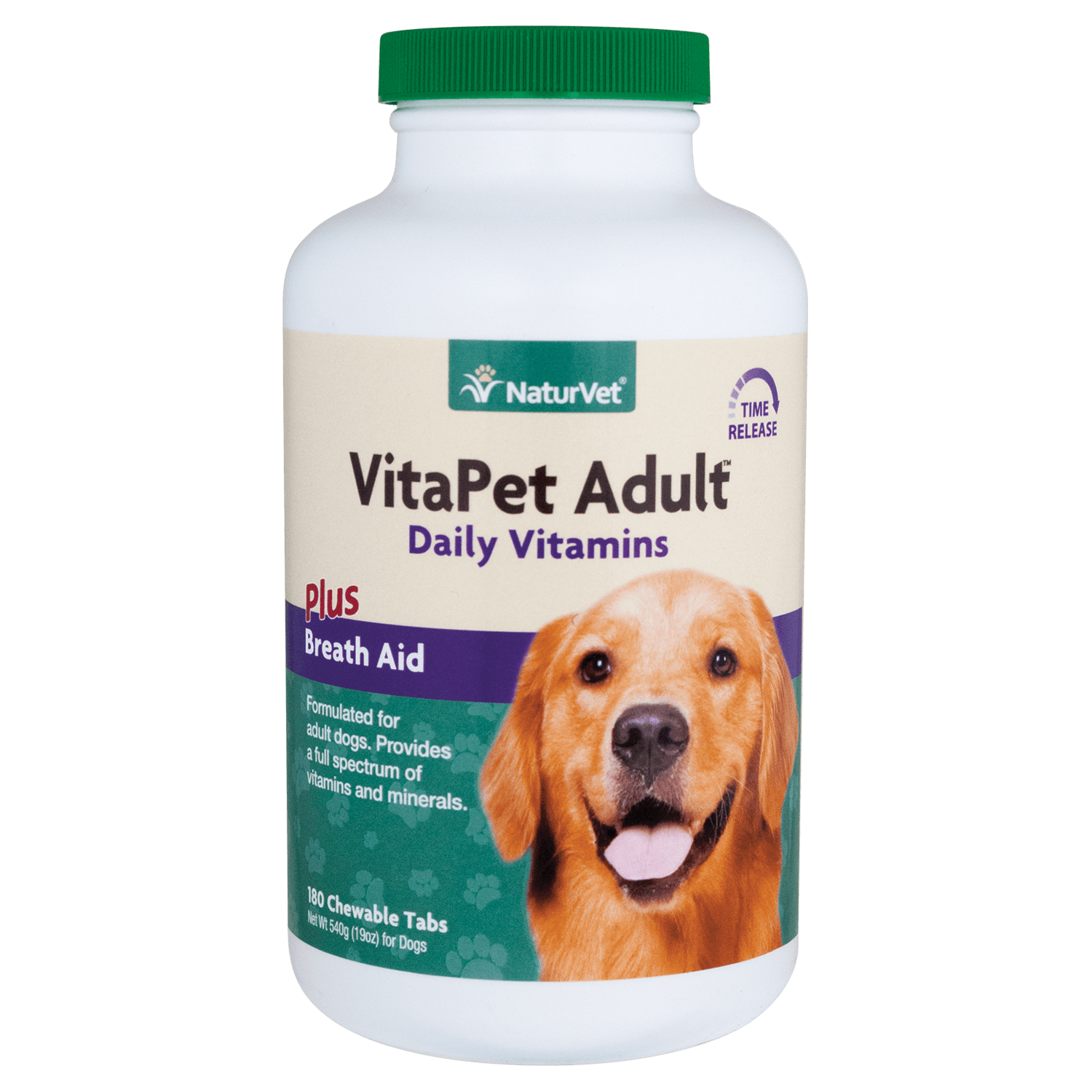 Naturvet VitaPet Daily Vitamin Supplement for Adult Dogs, 180 Time