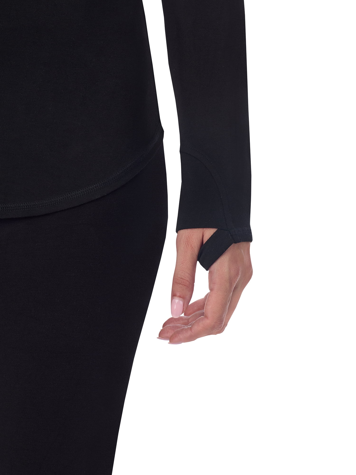 ClimateRight by Cuddl Duds Women’s Essential Base Layer Livaeco Jersey Long Sleeve Crewneck Top