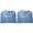 Blue 2PCS, variant on Adult Bib Blue Cloth Elderly Towel Soft And Comfortable Adult Eating Bib Can Be, 30x18 inch, Blue 3PCS