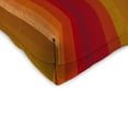 thumbnail image 3 of Jordan Manufacturing Sunbrella 18" x 18" Astoria Sunset Burgundy Stripe Square Tufted Contoured Outdoor Wicker Seat Cushion (2 Pack), 3 of 11