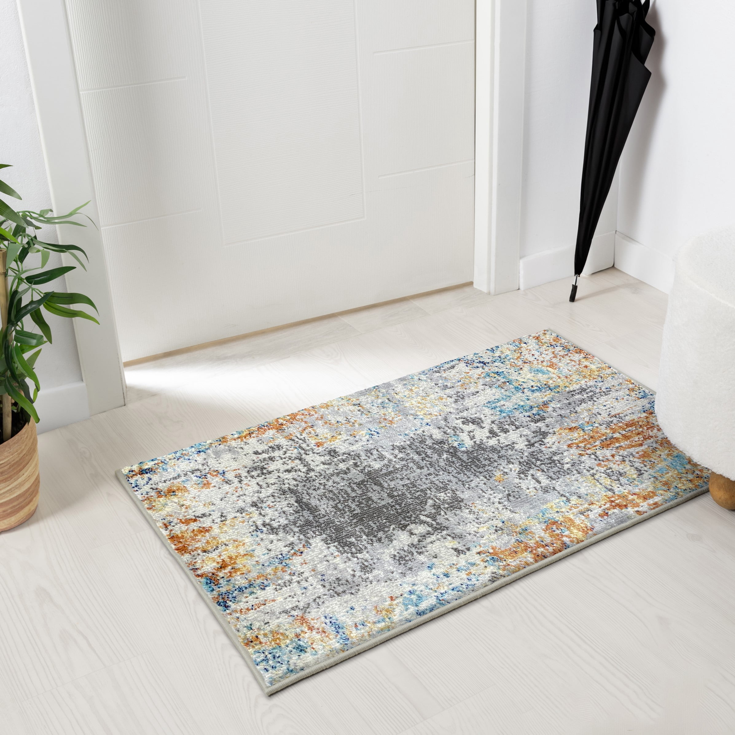 Luxe Weavers Euston Collection Abstract Area Rug 7680 Multi 2x3