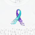 thumbnail image 4 of Inktastic Suicide Prevention Ribbon with Blue and Purple Hearts Girls Baby Dress, 4 of 5