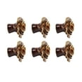 thumbnail image 3 of 6 Pcs Bouton d'Armoire Forme de Fleur Rose Bouton en Céramique Délicat pour Commode Tiroir Léopard Blanc, 3 of 12