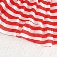 thumbnail image 4 of XFHLMJFF Girls Dress Toddler Sleeveless Spaghetti Strap Summer Independence Day Suspender Striped Star Print Peplum Princess Casual Frocks Cute Sundress, 4 of 5