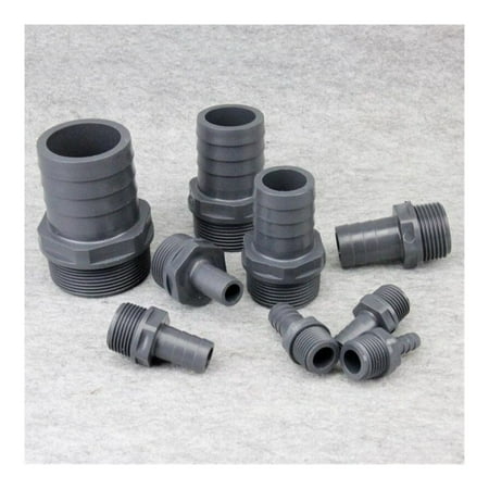 

10pcs 1/2 -1 Male Thread To 8-30mm Pagoda Connector Soft Water Pipe Connector UPVC Fittings Irrigation Hose Parts -------- Leak Free Connections