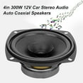 thumbnail image 2 of Audio Speaker, 4in Rubber Magnet Clear Sound Coaxial Speaker  For Car Door, 2 of 8