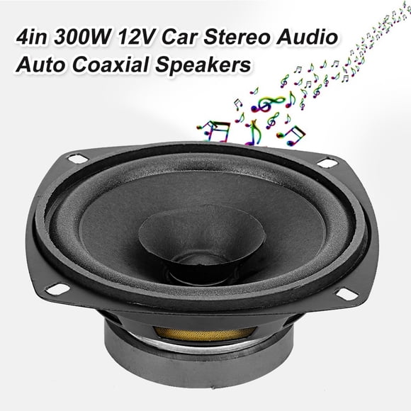 Altavoces Coaxiales De Alta Fidelidad Con Audio Estéreo Para Coche, 4 Pulgadas, 300W, 12V, Potente De Sonido Clara Para Vehículos
