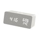 thumbnail image 5 of Reloj despertador digital con estación de carga inalámbrica, moderno, con memoria de apagado y electrónico. Blanco, 5 of 9