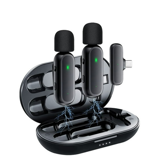 Microphones,Mobile With Windscreen And 2 With Windscreen Interview With Box Type-c Mic Receiver And Box Type-c Mobile Windscreen Interview Live Type-c Mobile With Clip-on Mic Buzhi Simbae Mic Clip-on
