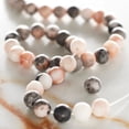 thumbnail image 2 of Bead Landing Pink & Gray Mix Agate Round Beads, 6mm, 12 Pack, 2 of 3