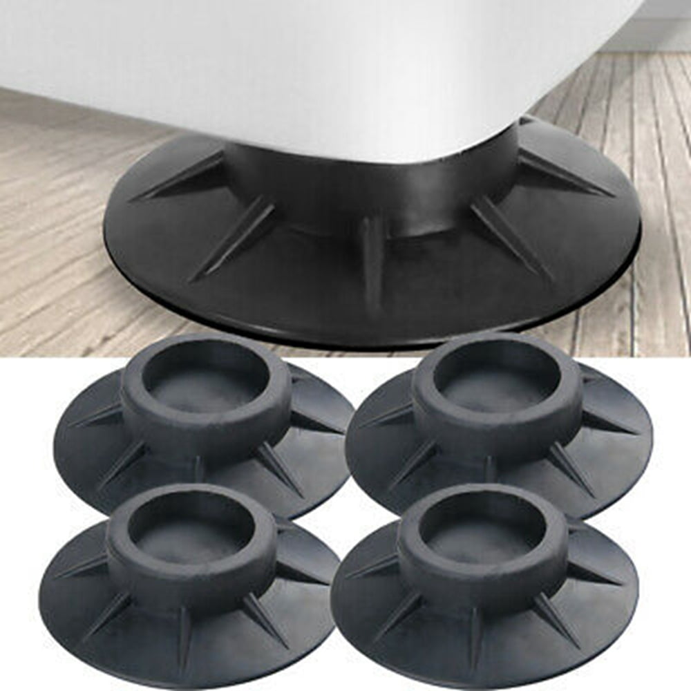 LNKOO Washing Machine Rubber Feet Pads | Anti-Vibration & Anti-Walk Rubber Dampers | Textured Grip Prevents Walking & Skidding | Best For Laundry Washer & Dryer Noise Reduction | Set of 4