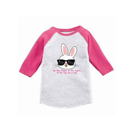 Awkward Styles Hip Hop Easter Bunny Toddler Raglan Easter T Shirt Kids Easter 3/4 Sleeve Shirt Easter Holiday Tshirt for Toddler Boys Easter Party Gifts for Kids Easter Outfit for Toddler