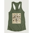 thumbnail image 3 of The Ornithologists Dream I Racerback Tank Women -Naomi McCavitt Designs, Female Medium, 3 of 4