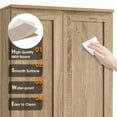 thumbnail image 5 of 71" Tall Storage Cabinet with Two Doors 5 Layer Adjustable Shelf , MDF Board Floor Cabinet for Dinning Room ,Kitchen,Bathroom, Office, 5 of 7
